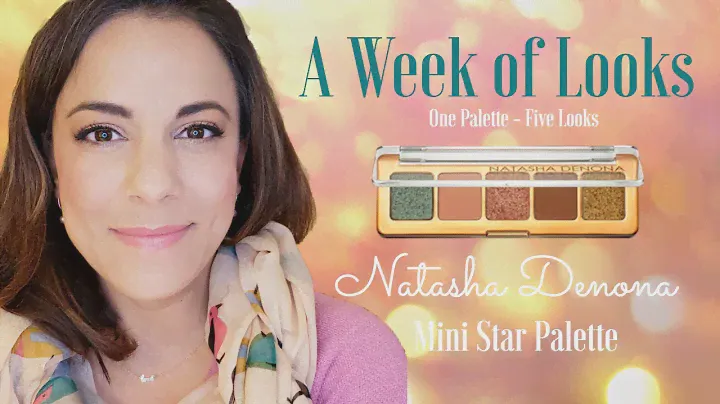 Natasha Denona Mini Star Pallete | A week of looks | One Palette Looks