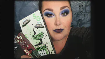 Sheglam Cosmic Come Up Alien Mood Palette Blurple Makeup Tutorial