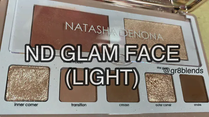 NATASHA DENONA GLAM FACE PALETTE (LIGHT) | EASY NEUTRAL SOFT GLAM EYE-LOOK | EYESHADOW TUTORIAL