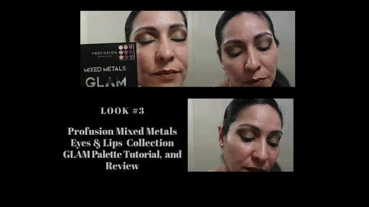 Profusion Mixed Metals Eyes & Lips Collection GLAM Palette Look #3