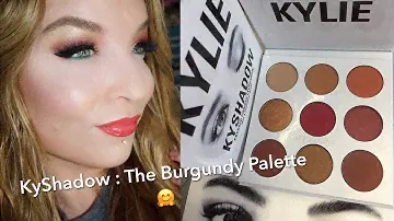 Kylie Cosmetics : KyShadow : The Burgundy Eyeshadow Palette : Review, Demo, Swatches