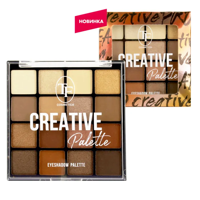 Триумф TF Палетка теней Creative Palette 02 16 оттенков CTE-39