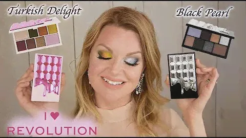 I HEART REVOLUTION Black Pearl & Turkish Delight Mini Palettes | Tutorials + SWATCHES! | Comarpison