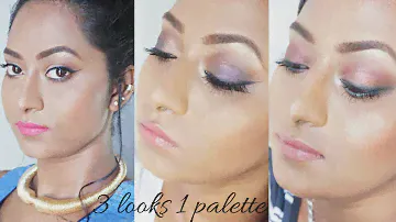 3 looks 1 palette | Makeup Revolution I Heart Chocolate palette | Mini Review| Beauty Maven