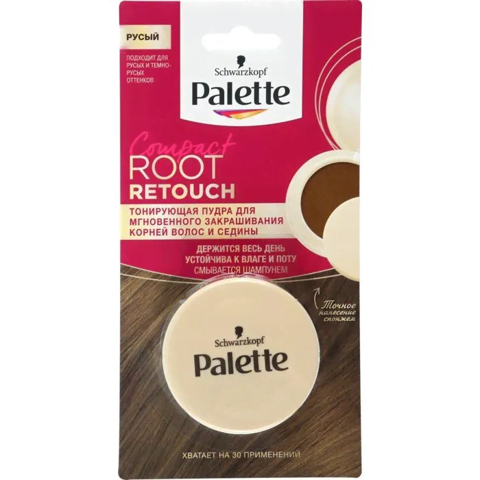 Пудра для волос Palette, тонирующая, русый, 3 г-0