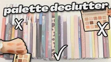 A MUCH NEEDED Palette Declutter... painful decisions were made