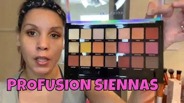 PROFUSION SIENNA PALETTE EYESHADOW LOOK #profusion #siennas #first impression #eyeshadow