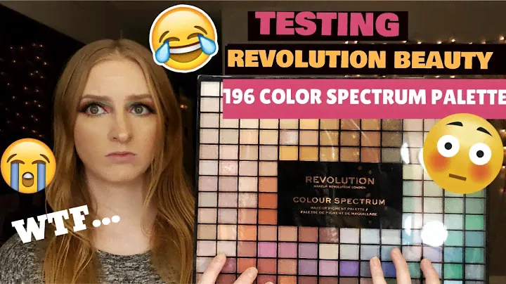 TESTING WORLD'S BIGGEST EYESHADOW PALETTE?? REVOLUTION 196 SPECTRUM PALETTE (FIRST IMPRESSIONS)