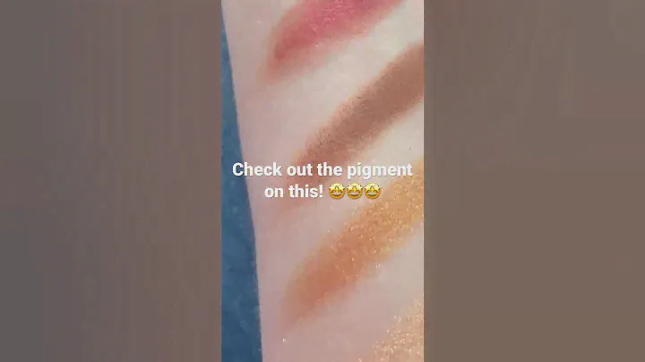 Natasha Denona Mini Sunset palette swatch #natashadenona #eyeshadowpalette #eyeshadowslime