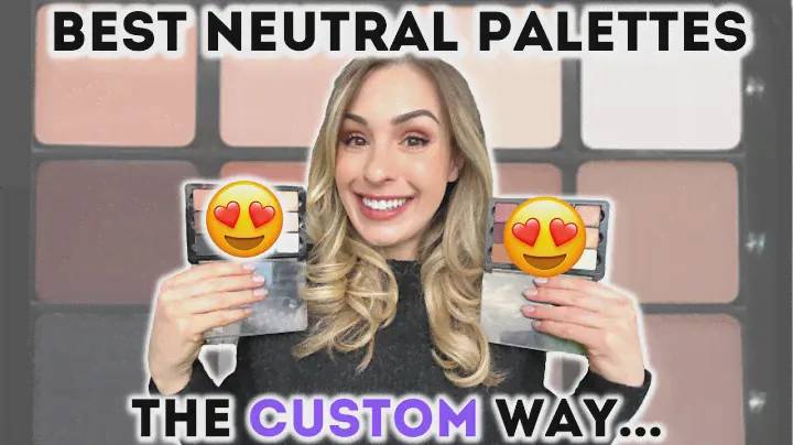 WATCH ME CREATE THE BEST NEUTRAL EYESHADOW PALETTES 😱 MAKEUP DIY HACK & DECLUTTER | VISEART PALETTE