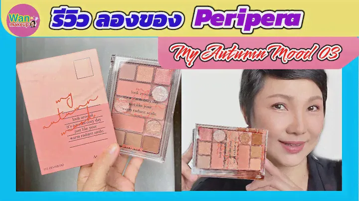 รีวิว Peripera All Take Mood Technique Palette  My Autumn Mood No.3 / Wan makeup ช่างแต่งหน้ามาแชร์