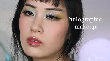❄️recreating Oden's Eye Snow Dream with what i already own❄️holographic makeup tutorial