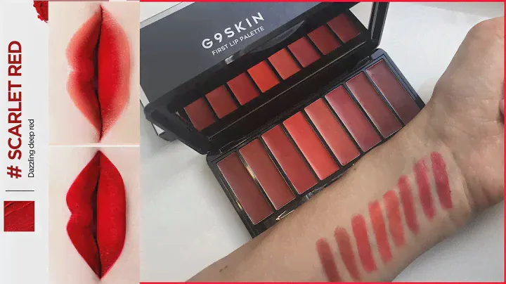 8 оттенков красного!Помада G9 Skin First Lip Palette