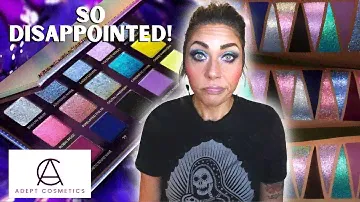NEW ADEPT COSMETICS CYBORG CHOIR PALETTE - I'M SOOOO DISAPPOINTED!!!! TUTORIAL - REVIEW!