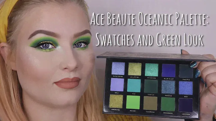 Swatching and using the Ace Beauté Oceanic Palette