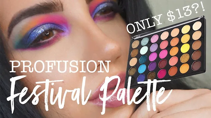 PROFUSION Festival Palette Review + Tutorial | Neon Makeup Tutorial