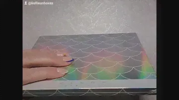 Unboxing mermaid glitter eyeshadow palette