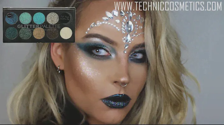 TECHNIC COSMETICS - Glitter Palette Mermaid Halloween Tutorial