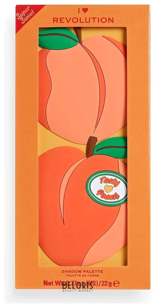 I Heart Revolution Палетка теней для век Tasty Peach Eyeshadow Palette-2