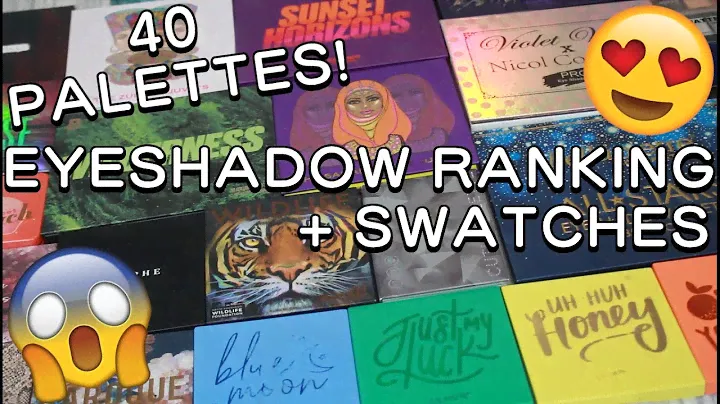 RANKING AND SWATHING ALL MY EYESHADOW PALETTES!!