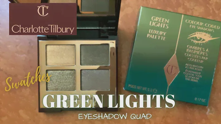 Charlotte Tilbury Green Lights Luxury Eyeshadow Palette Swatches l Glammining.com