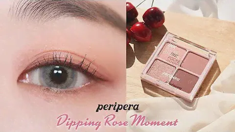 [1분_아이메이크업] 페리페라 4호 디핑로즈모먼트, 로즈🥀EOTD(peripera 04 dipping rose moment review)ㅣ됴브do_ob