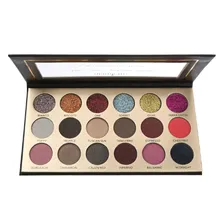 Палитра теней и глиттеров Glamierre Solar Glow Eyeshadow Palette 18 оттенков