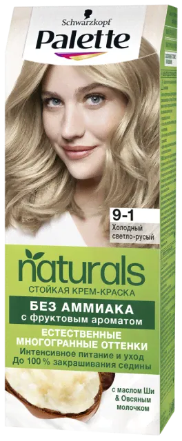 Palette Naturia краска для волос 9-1 холодный светло русый