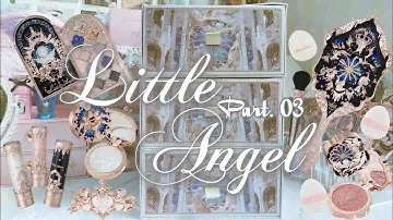 𐙚 ASMR UNBOXING FLOWER KNOWS LITTLE ANGEL REVIEW & SWATCHES 🏹 AESTHETIC ANGELCORE MAKEUP | PART 3