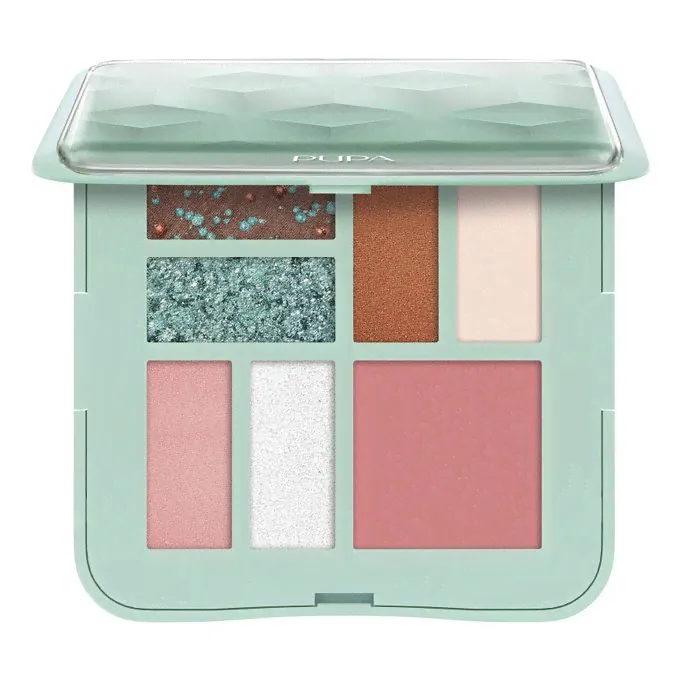 Набор декоративной косметики для глаз Pupa Slim Palette 3D Effects S Tiffany Aqua для женщин 7 предметов