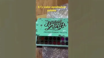 S.f.r color eyeshadow palette/Amazon/ best palette for beginners/cheap & best eyeshadow palette