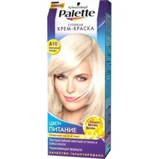 Крем-краска для волос Palette A10 Жемчужный блондин