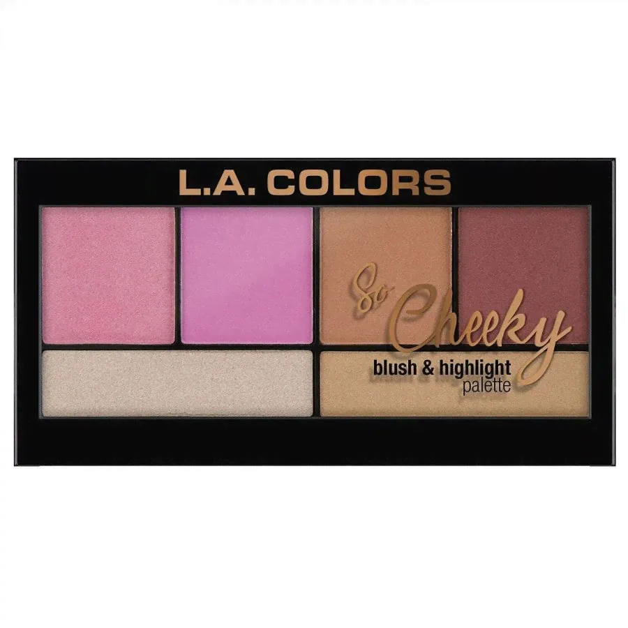 La Colors So Cheeky Blush and Highlighter Palette