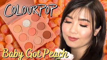 Colourpop Baby Got Peach Palette Review, Swatches and Makeup Look and Tutorial