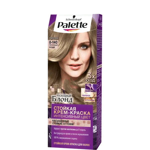 Краска для волос Palette, оттенок: 8-140 песочный русый-0