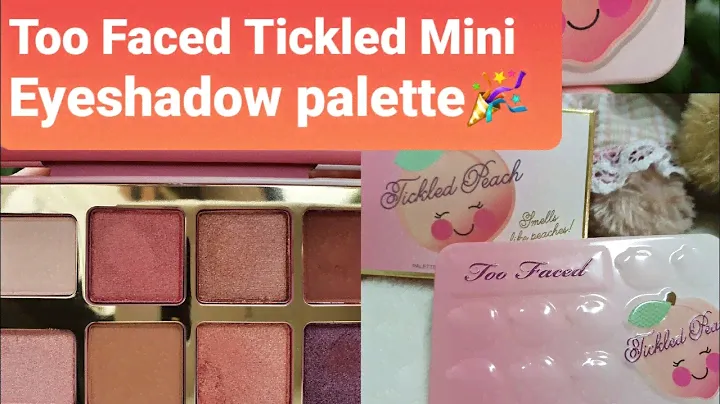 Too Faced Tickle Peach  Mini eyeshadow palette Picture Swatch