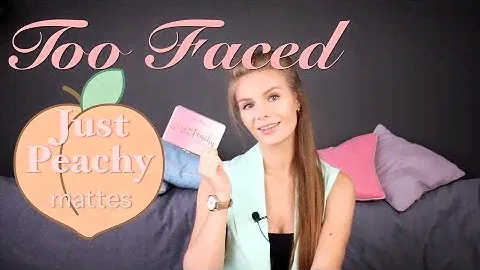 Too Faced Just Peachy Velvet Matte Eye Shadow Palette | REVIEW & SWATCHES
