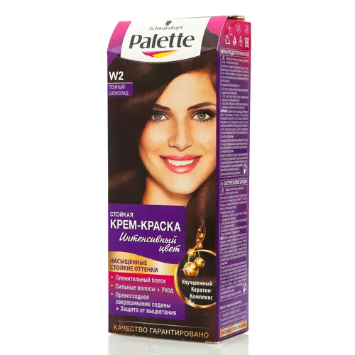 Стойкая крем-краска Palette W2 Темный шоколад ТМ Schwarzkopf (Шварцкопф)-0