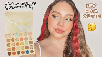 COLOURPOP YOU'RE GOLDEN PALETTE | SWATCHES, TUTORIAL + REVIEW | Makeupbytreenz