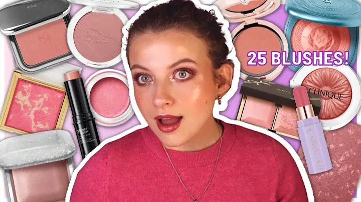 RANKING ALL OF THE BLUSHES I TRIED IN 2022 / 25 BLUSHES RANKED!