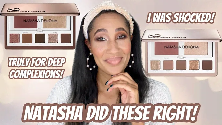 *NEW NATASHA DENONA GLAM FACE & EYE PALETTES! | Both Light & Dark Palettes | Demo on Tan Skin