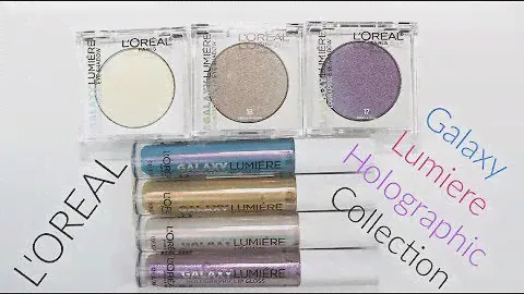 L'OREAL Galaxy HOLOGRAPHIC Collection: Live Swatches & Review