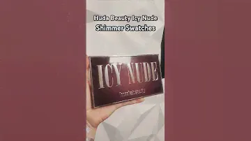 Huda Beauty ICY NUDE Eyeshadow Palette shimmer swatches #makeup  #hudabeauty #swatches #eyeshadow