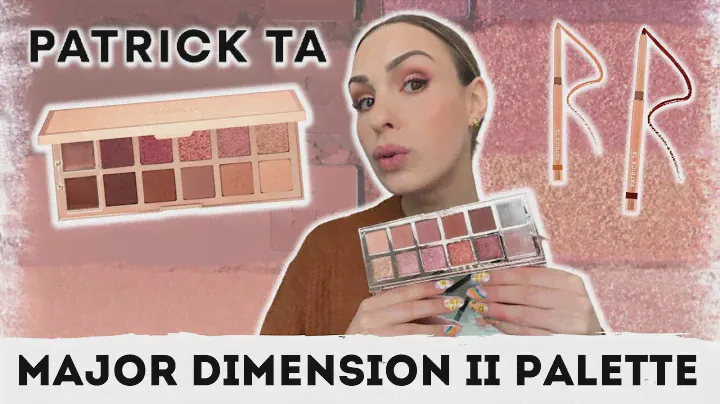 PATRICK TA Major Dimension II ROSE EYESHADOW PALETTE & PRECISION GEL LINERS | Review, Swatches, Demo