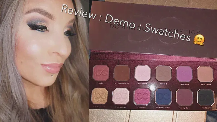 Dominique Cosmetics Berries & Cream Eyeshadow Palette : Review : Demo : Swatches