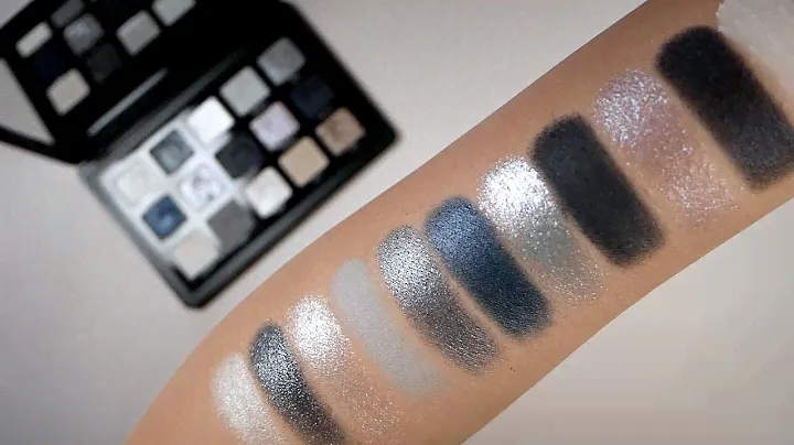 Natasha Denona Xenon Palette Finger & Brush Live Swatches