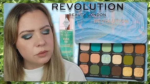 REVOLUTION CRYSTAL AURA AVENTURINE FOREVER FLAWLESS Palette Review & Swatches | Clare Walch