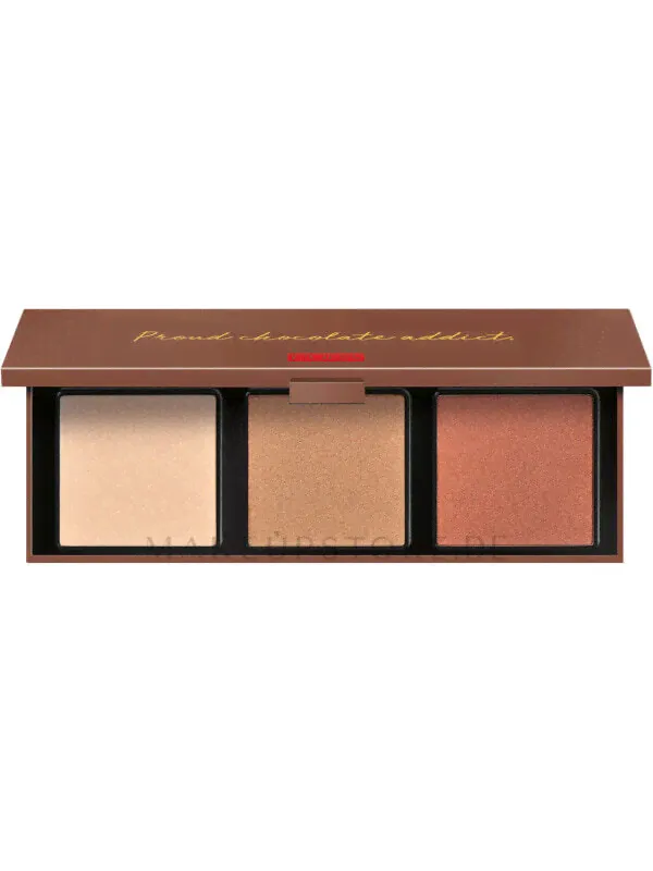 Highlighter-Palette - Pupa Zero Calorie Chocolate Highlighter Palette Caramel Chocolate