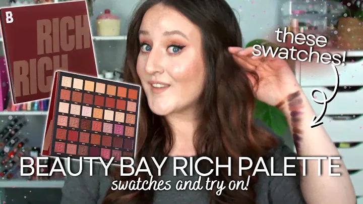 *NEW* BEAUTY BAY RICH 42 PAN PALETTE - Swatch And Try On Review & First Impression! Autumn Makeup!