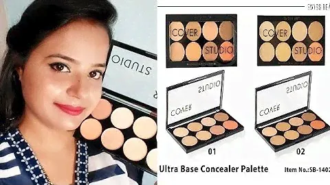 Swiss Beauty Concealler Base pallete || Review n Demo